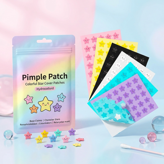 Starry Glow Hydrocolloid Pimple Patches (Multi-Color Blemish Pack)