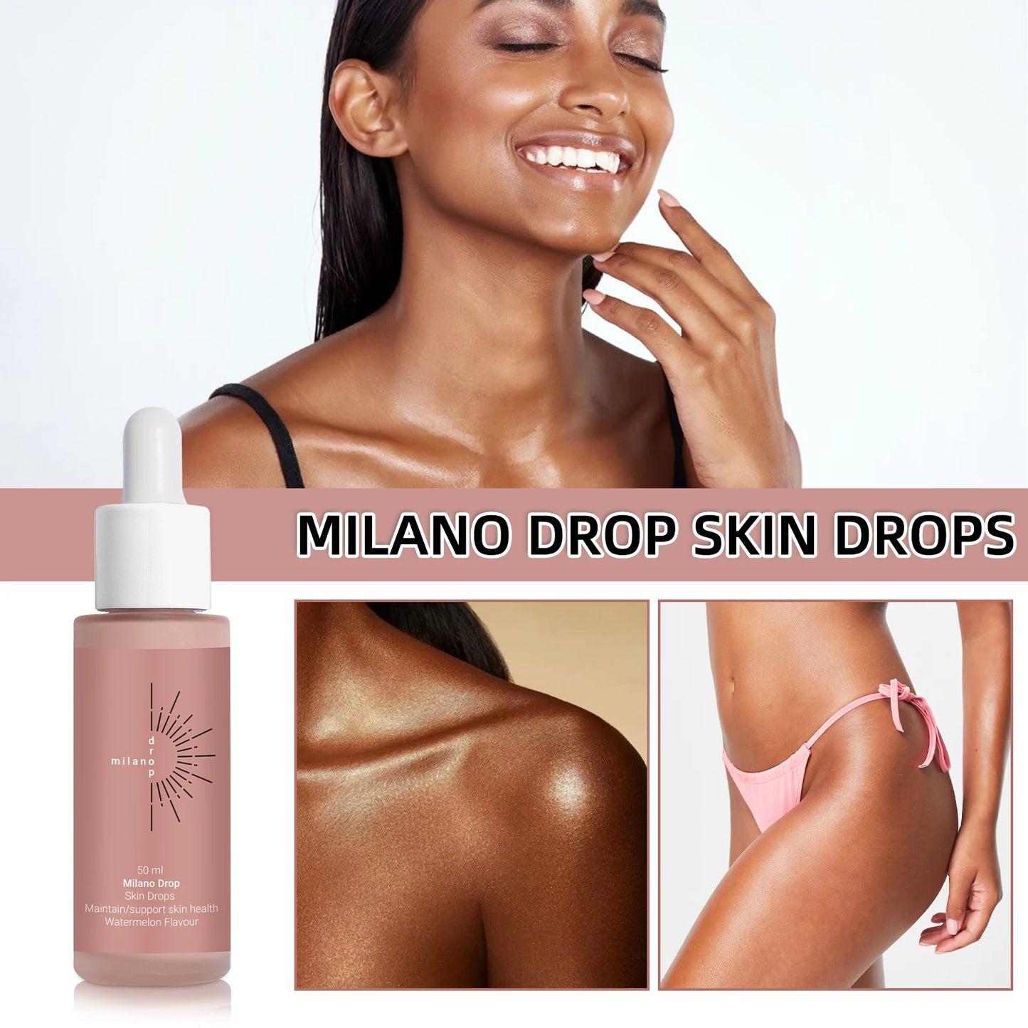 Lumibalm Labs Hydrating Self-Tanning Drops – Customizable Sunless Body & Face Tanner