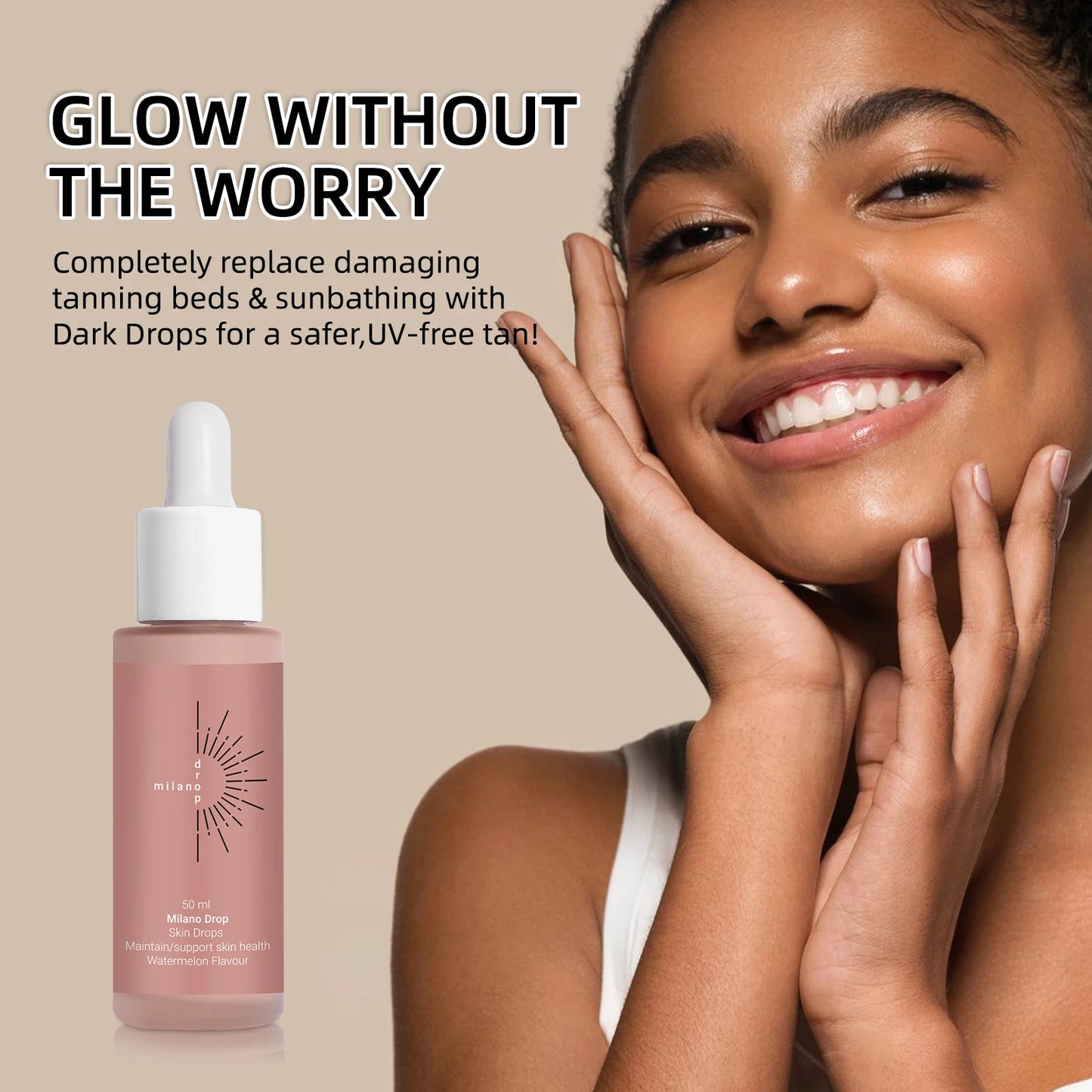 Lumibalm Labs Hydrating Self-Tanning Drops – Customizable Sunless Body & Face Tanner