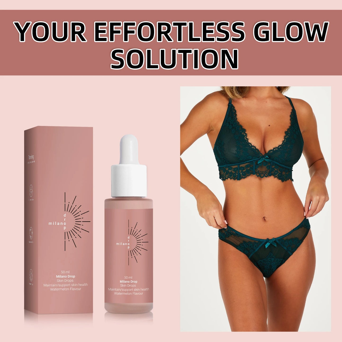 Lumibalm Labs Hydrating Self-Tanning Drops – Customizable Sunless Body & Face Tanner