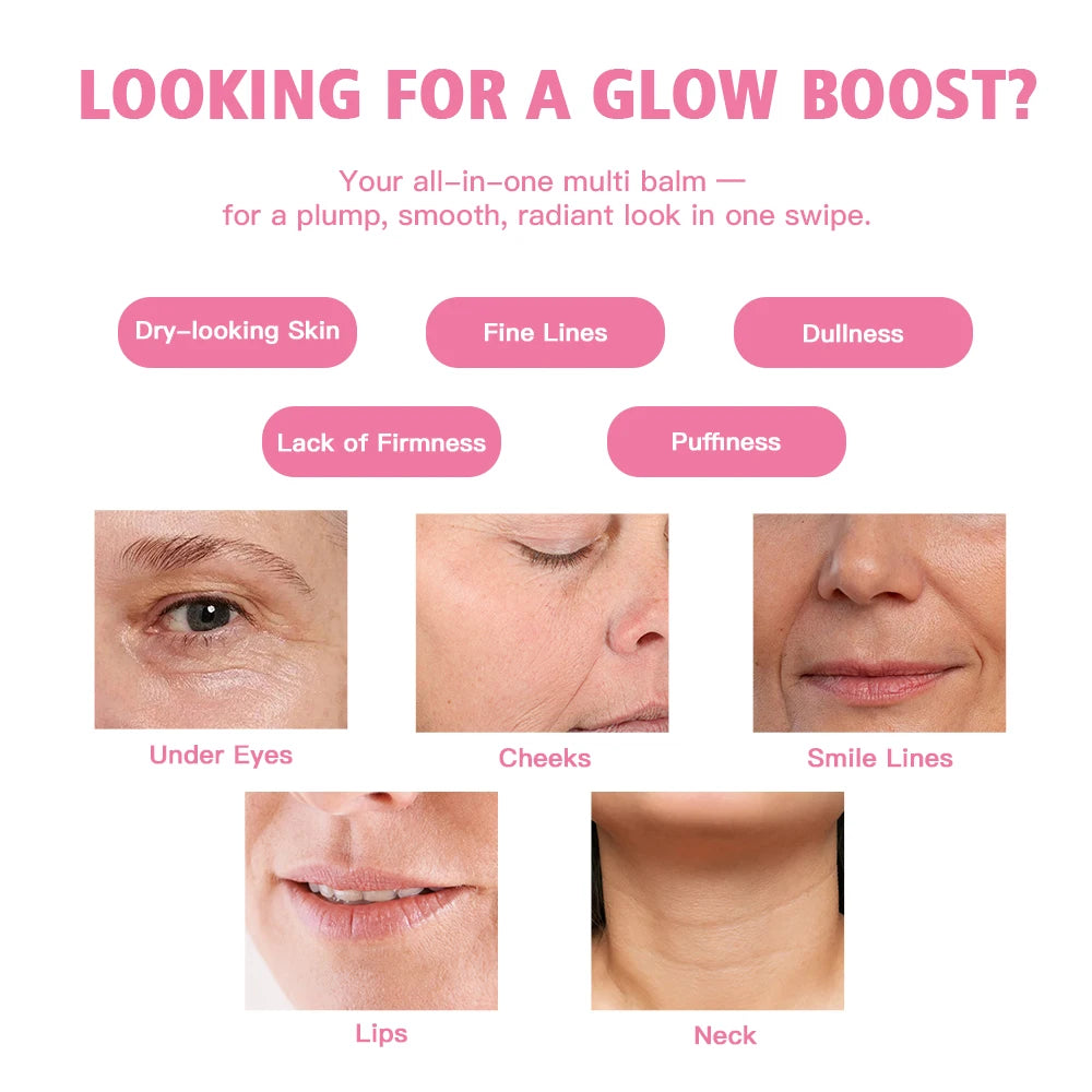 PDRN Pink Collagen Volume Multi Balm Stick | Deep Hydration & Glass Skin Glow