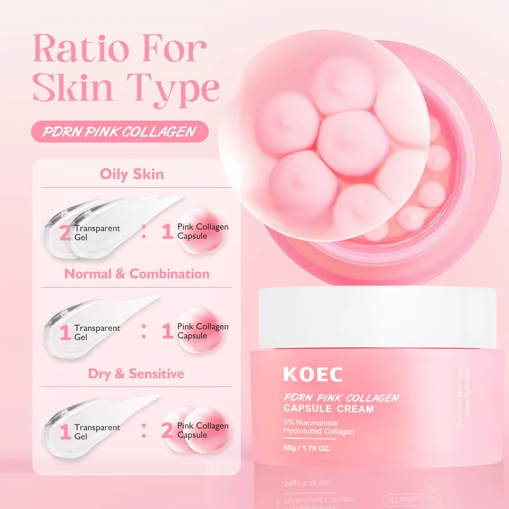 Pink Collagen Capsule Cream: Multi-Intensive Hydrating & Firming Moisturizer