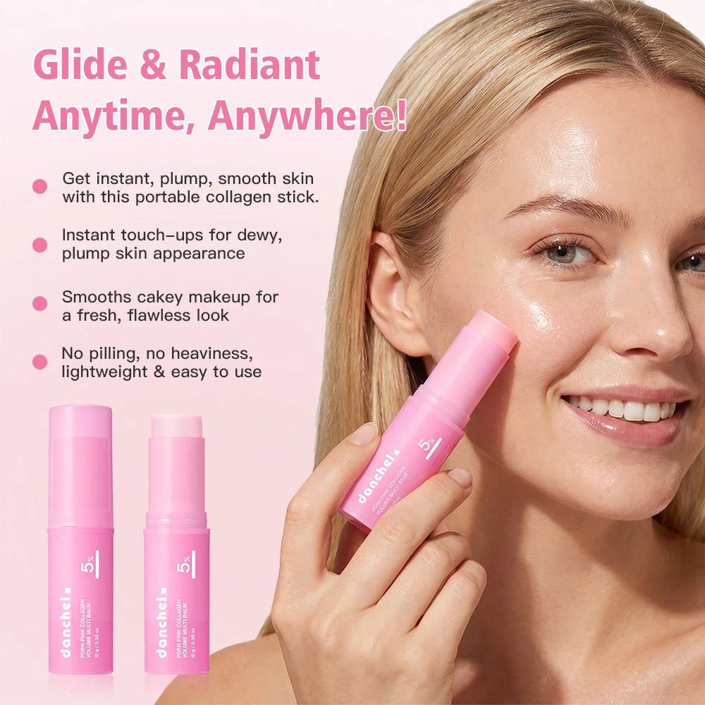 PDRN Pink Collagen Volume Multi Balm Stick | Deep Hydration & Glass Skin Glow