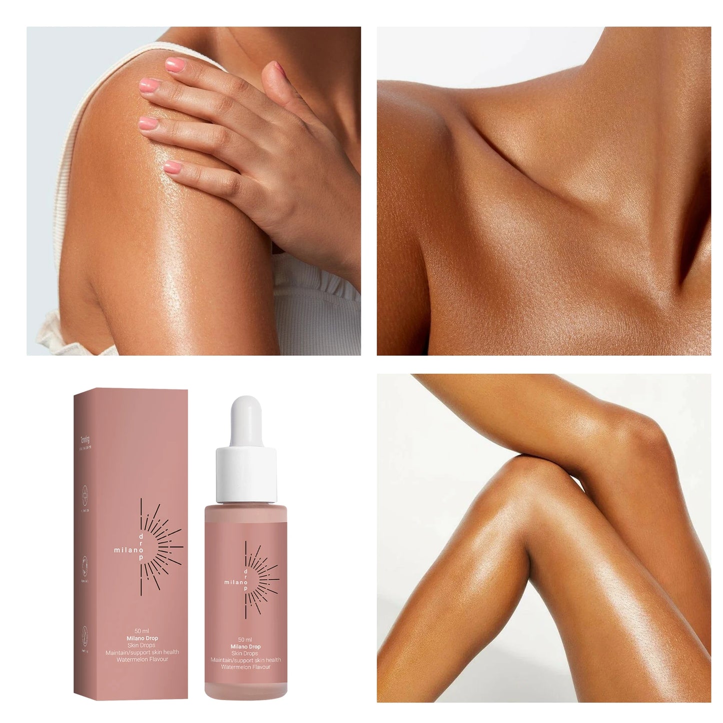 Lumibalm Labs Hydrating Self-Tanning Drops – Customizable Sunless Body & Face Tanner