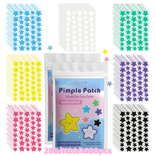 Starry Glow Hydrocolloid Pimple Patches (Multi-Color Blemish Pack)