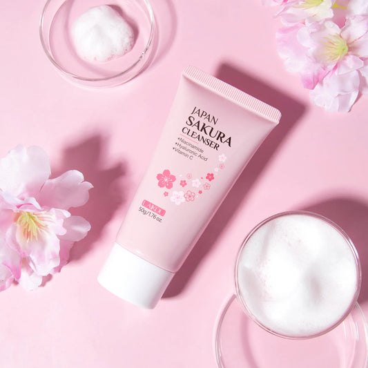 Japan Sakura Gentle Purifying Cleanser: Deep Pore & Oil Control