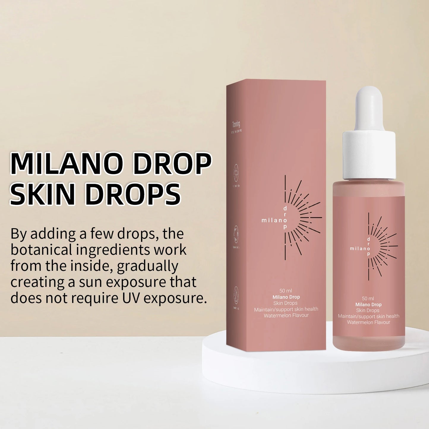 Lumibalm Labs Hydrating Self-Tanning Drops – Customizable Sunless Body & Face Tanner